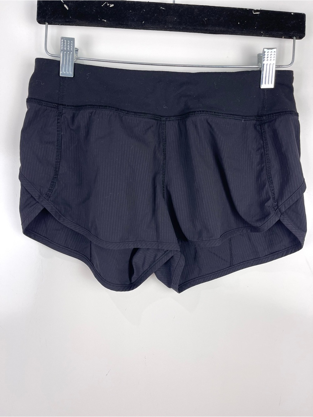 Ivivva Speed Up Shorts Girls Size 14 Black Striped Athletic Shorts Youth Dance